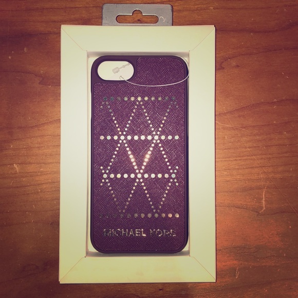 Michael Kors Accessories - MK purple and gold Iphone case